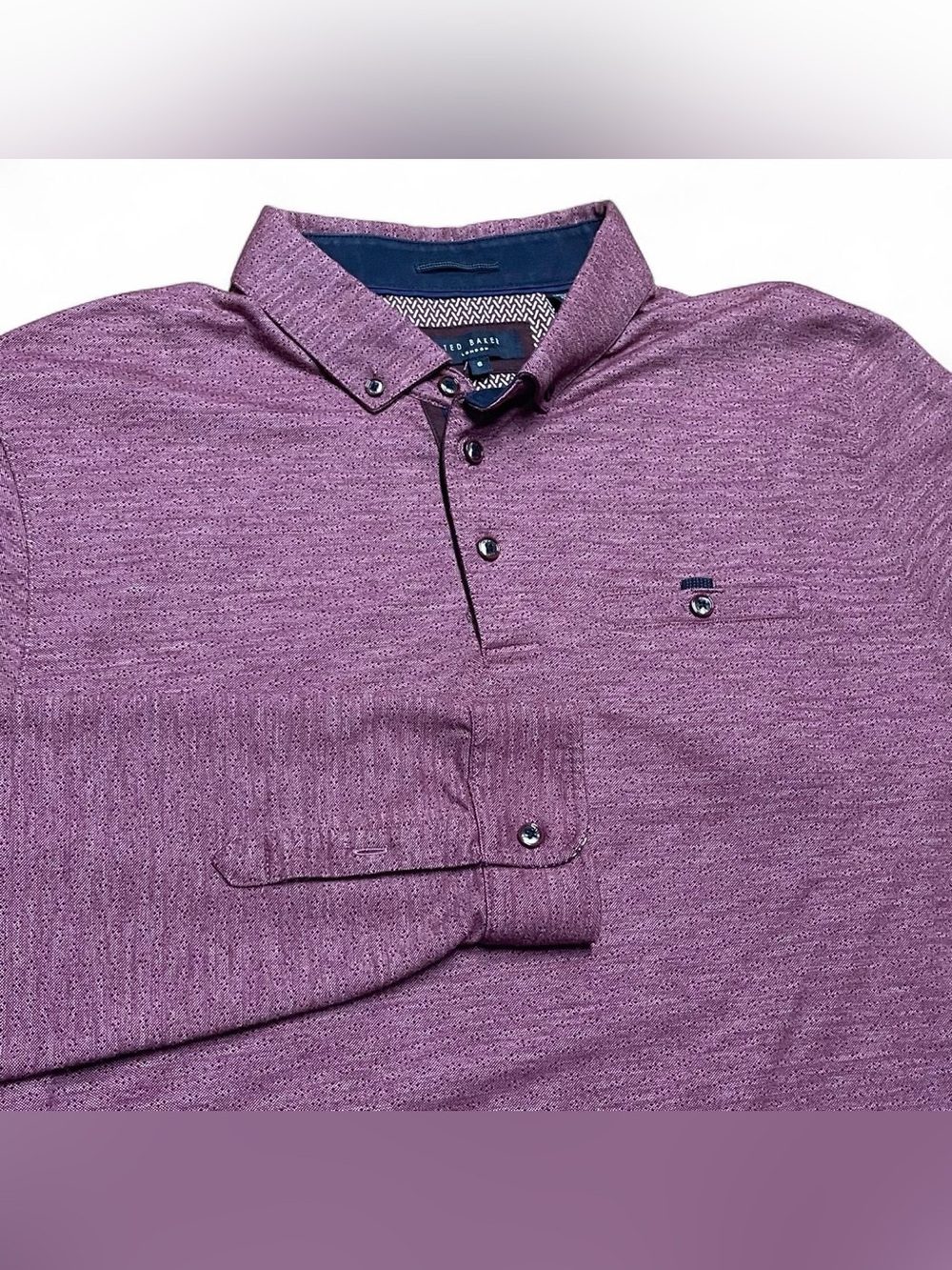 Ted Baker London Men Button Down Shirt Size 6 - XXL Long Sleeve